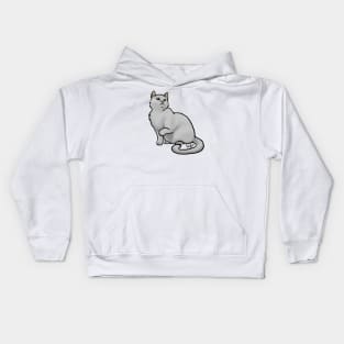 Cat - Eurpoean Shorthair - Gray Kids Hoodie